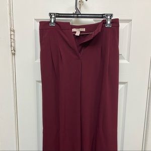 Burgundy F21 Flare Pants
